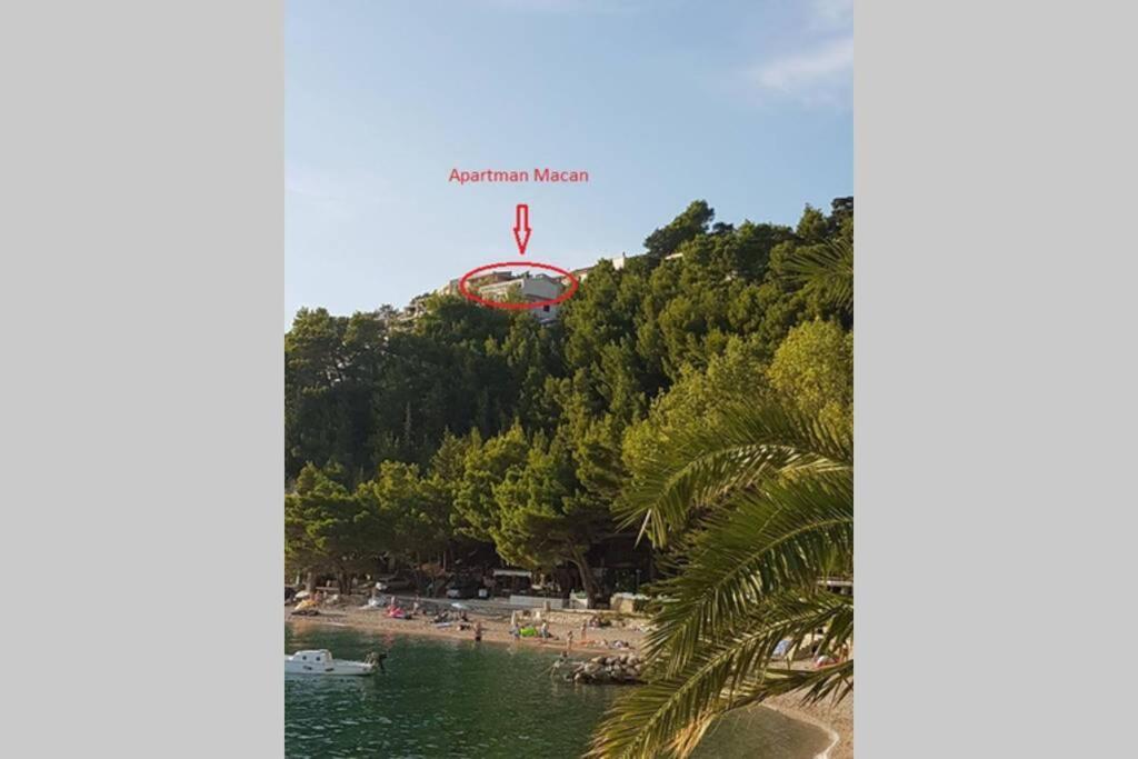 Apartman Macan Brela Buitenkant foto